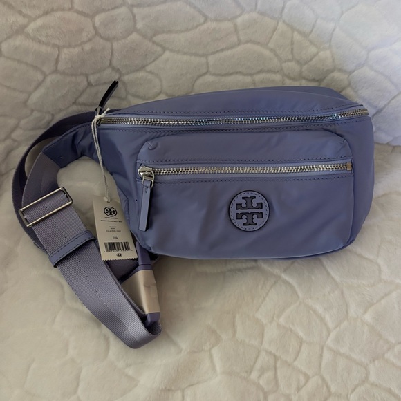 Tory Burch Purple Nylon Belt Bag - Picture 2 of 14
